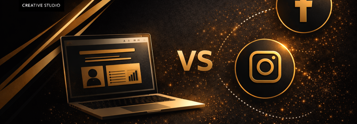 preciso de um site ou só redes sociais são suficientes